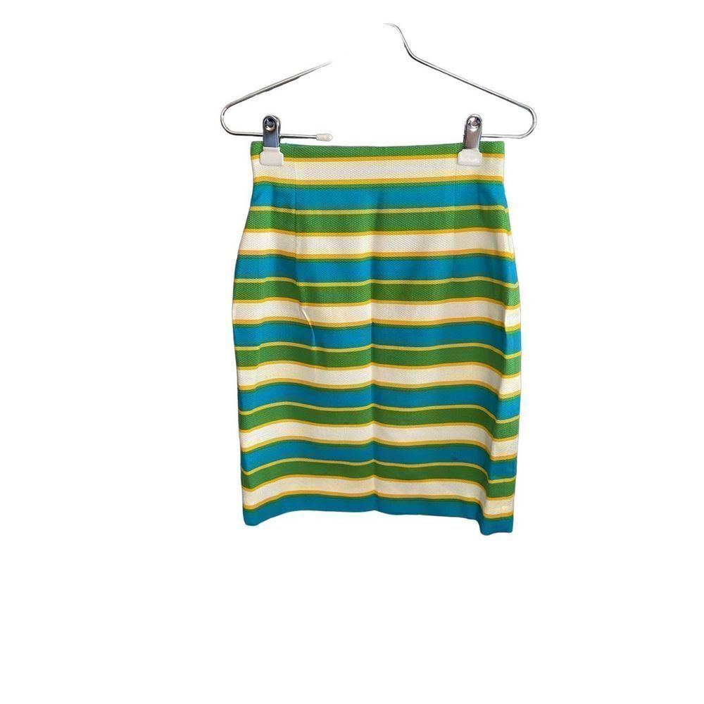 Kasper women’s multi colored striped pencil skirt size 6P